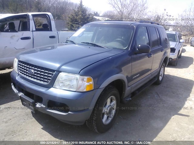 1FMZU73E82UA67688 - 2002 FORD EXPLORER XLT BLUE photo 2