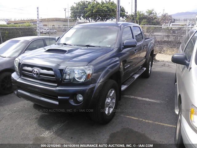 3TMJU4GN7AM092367 - 2010 TOYOTA TACOMA DOUBLE CAB PRERUNNER GRAY photo 2