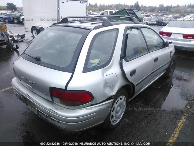 JF1GF4359XG814750 - 1999 SUBARU IMPREZA L GRAY photo 4