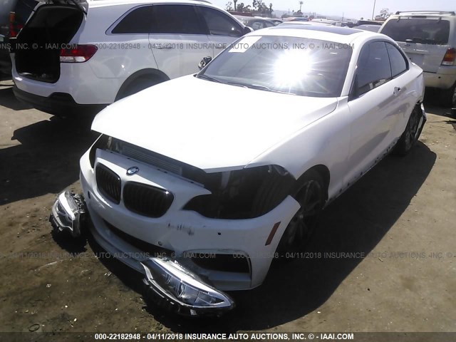 WBA1J7C56FV358973 - 2015 BMW M235I WHITE photo 2