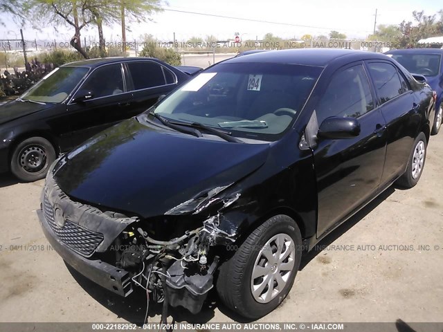 1NXBU4EE3AZ173333 - 2010 TOYOTA COROLLA S/LE/XLE BLACK photo 2