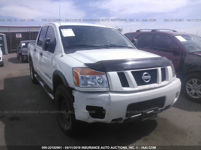 1N6AA0EC4BN306089 - 2011 NISSAN TITAN S/SV/SL/PRO-4X WHITE photo 1