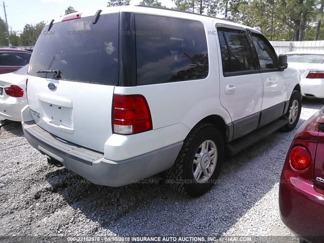 1FMPU15L23LC43948 - 2003 FORD EXPEDITION XLT WHITE photo 4
