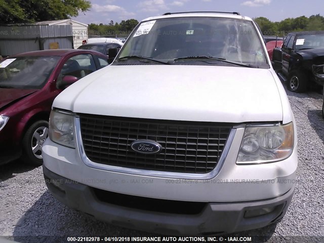 1FMPU15L23LC43948 - 2003 FORD EXPEDITION XLT WHITE photo 6