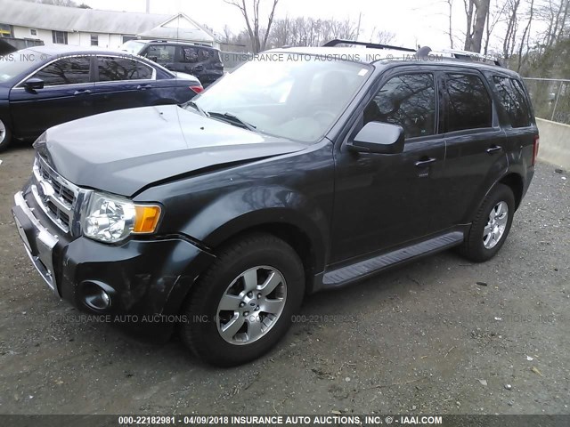 1FMCU04G99KA93915 - 2009 FORD ESCAPE LIMITED GRAY photo 2