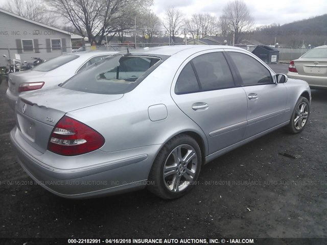 WDBUF26J56A948536 - 2006 MERCEDES-BENZ E 320 CDI SILVER photo 4