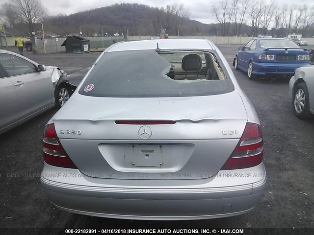 WDBUF26J56A948536 - 2006 MERCEDES-BENZ E 320 CDI SILVER photo 6