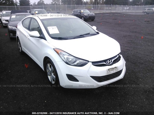 5NPDH4AE4DH269106 - 2013 HYUNDAI ELANTRA GLS/LIMITED WHITE photo 1