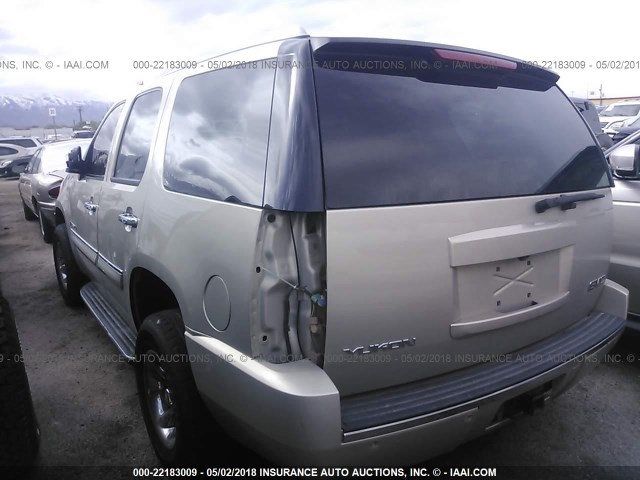 1GKFK63808J114499 - 2008 GMC YUKON DENALI TAN photo 3