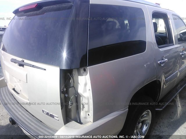 1GKFK63808J114499 - 2008 GMC YUKON DENALI TAN photo 6