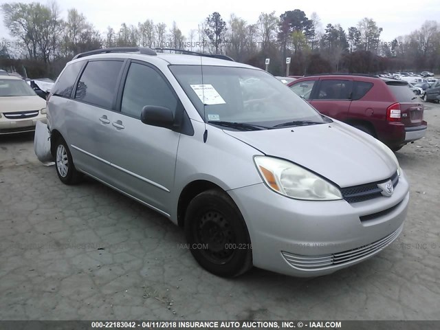 5TDZA23C74S065095 - 2004 TOYOTA SIENNA CE/LE SILVER photo 1