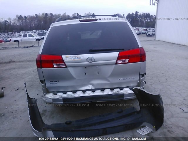 5TDZA23C74S065095 - 2004 TOYOTA SIENNA CE/LE SILVER photo 6