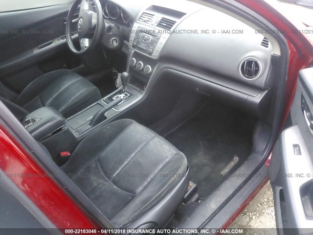 1YVHP81H595M48343 - 2009 MAZDA 6 I RED photo 5