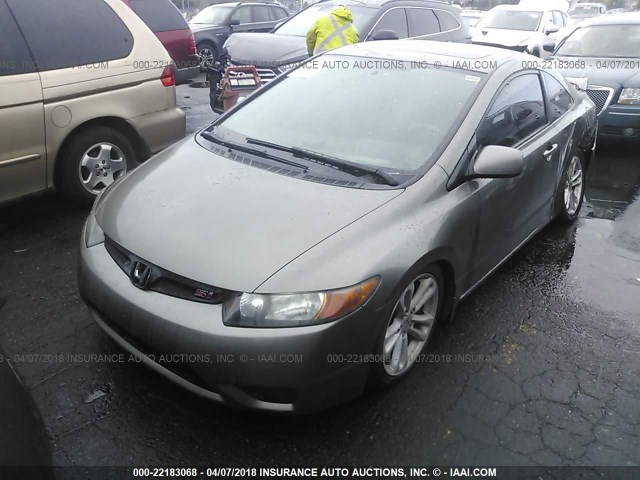 2HGFG21566H711719 - 2006 HONDA CIVIC SI GRAY photo 2