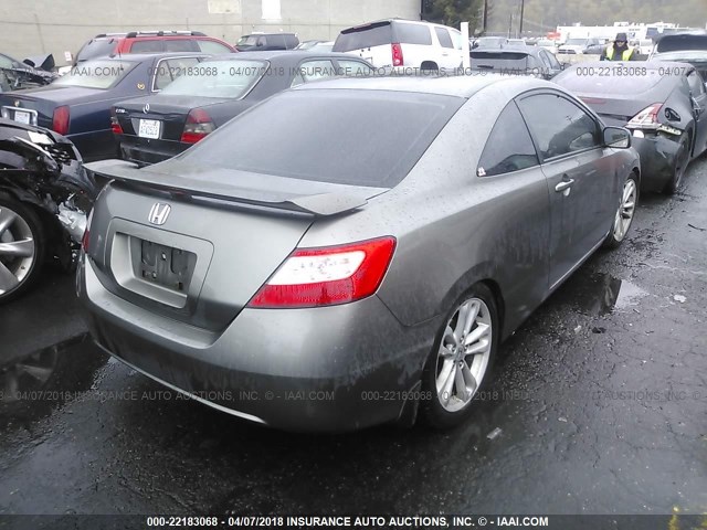 2HGFG21566H711719 - 2006 HONDA CIVIC SI GRAY photo 4