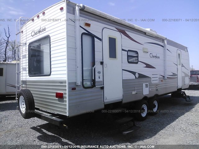 4X4TCKF29AX110587 - 2010 FOREST RIVER CHEROKEE 34FT  WHITE photo 4