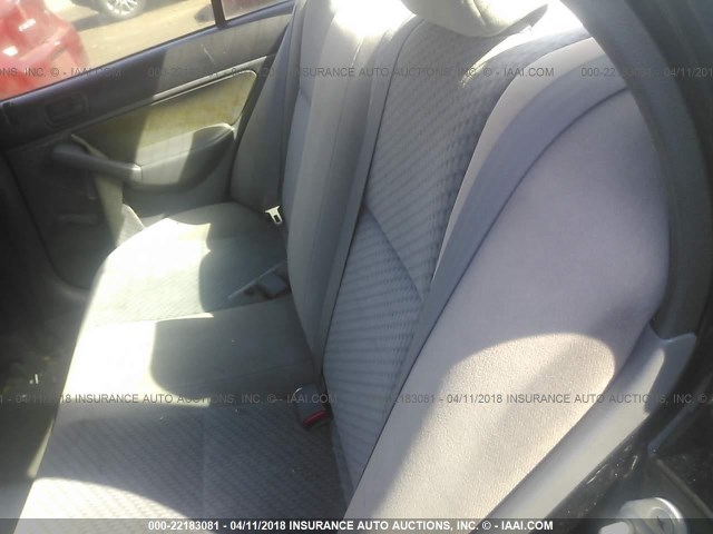 1HGES16365L030344 - 2005 HONDA CIVIC DX VP BLACK photo 8