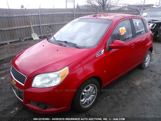 KL1TD66E79B609537 - 2009 CHEVROLET AVEO LS/LT 红色 照片 2