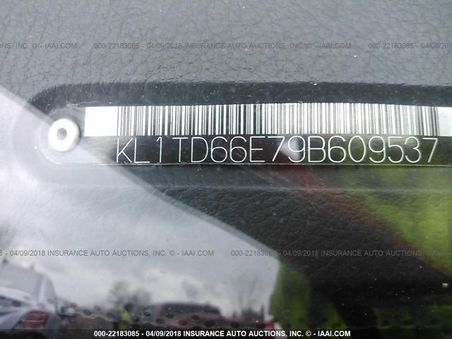 KL1TD66E79B609537 - 2009 CHEVROLET AVEO LS/LT 红色 照片 9