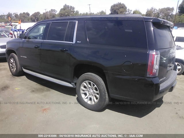 1GKS1HKC6FR262187 - 2015 GMC YUKON XL C1500 SLT BLACK photo 3