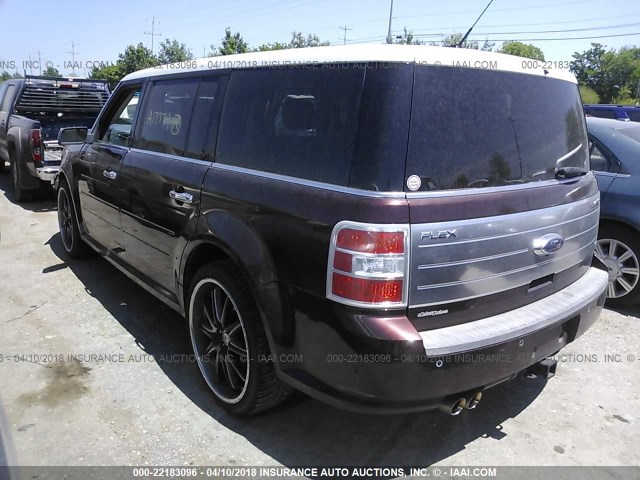 2FMEK63C89BA17774 - 2009 FORD FLEX LIMITED Dark Brown photo 3