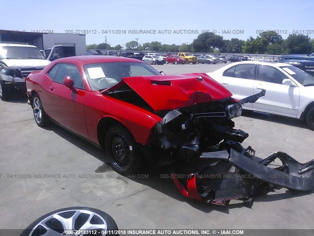 2C3CDZBG9FH733883 - 2015 DODGE CHALLENGER SXT PLUS RED photo 1