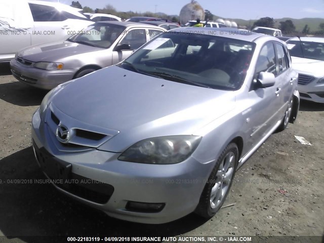 JM1BK344371676125 - 2007 MAZDA 3 HATCHBACK SILVER photo 2