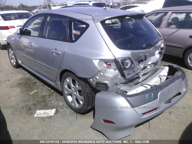 JM1BK344371676125 - 2007 MAZDA 3 HATCHBACK SILVER photo 3