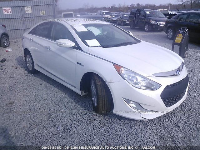 KMHEC4A47CA059322 - 2012 HYUNDAI SONATA HYBRID WHITE photo 1