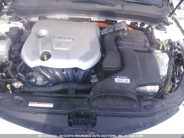 KMHEC4A47CA059322 - 2012 HYUNDAI SONATA HYBRID WHITE photo 10