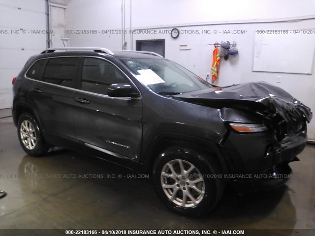 1C4PJMCB4FW676246 - 2015 JEEP CHEROKEE LATITUDE GRAY photo 1