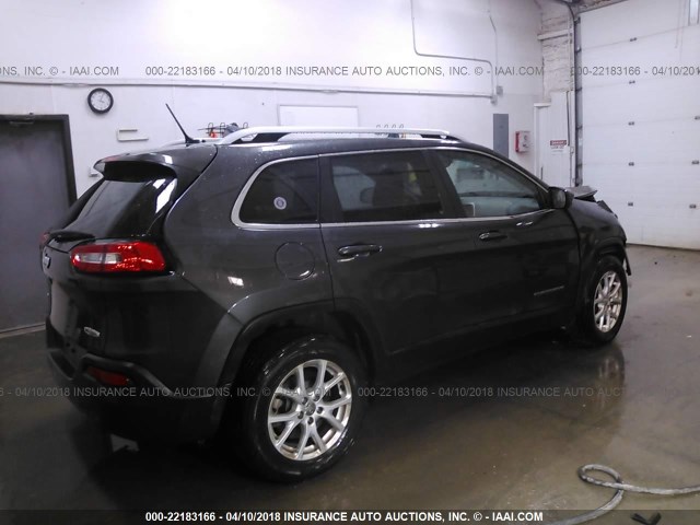 1C4PJMCB4FW676246 - 2015 JEEP CHEROKEE LATITUDE GRAY photo 4