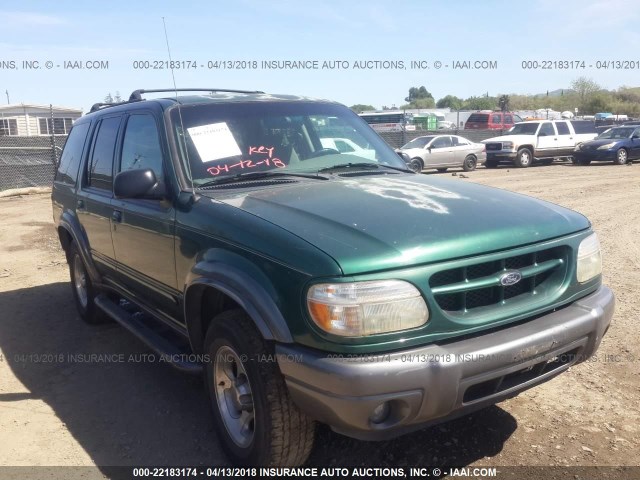 1FMZU73E7YZA16260 - 2000 FORD EXPLORER XLT GREEN photo 1