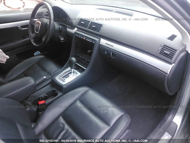 WAUDF78E57A196589 - 2007 AUDI A4 2.0T QUATTRO GRAY photo 5