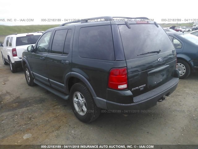 1FMZU63K73ZB15492 - 2003 FORD EXPLORER XLT/XLT SPORT/NBX GREEN photo 3