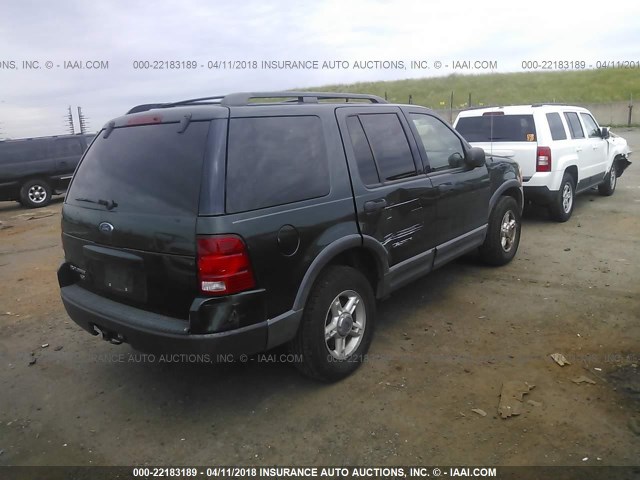 1FMZU63K73ZB15492 - 2003 FORD EXPLORER XLT/XLT SPORT/NBX GREEN photo 4
