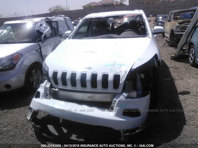 1C4PJLDB8EW283468 - 2014 JEEP CHEROKEE LIMITED WHITE photo 6