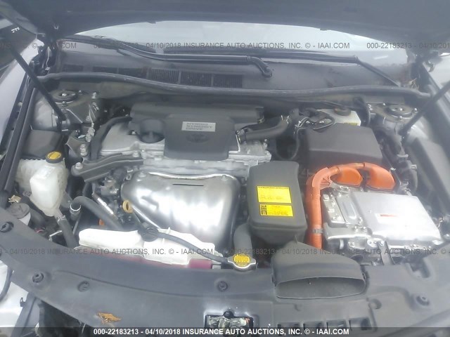 4T1BD1FK8EU138313 - 2014 TOYOTA CAMRY HYBRID/LE/XLE 灰色 照片 10