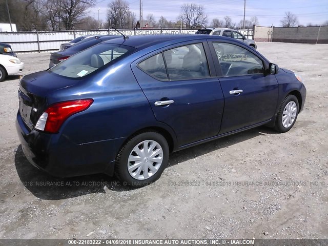 3N1CN7AP8CL876456 - 2012 NISSAN VERSA S/SV/SL BLUE photo 4