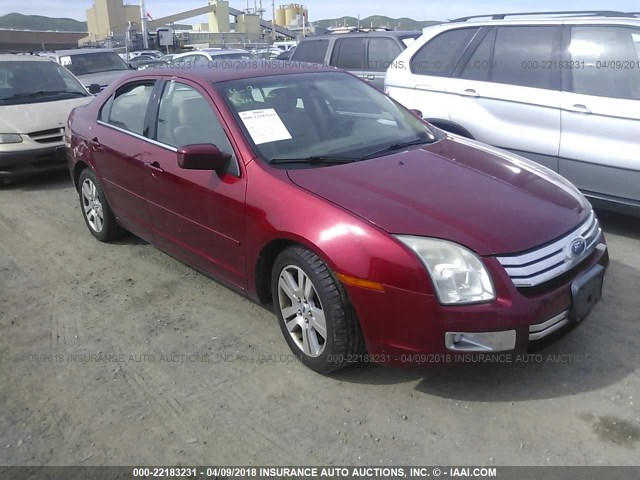 3FAHP08Z66R104248 - 2006 FORD FUSION SEL RED photo 1