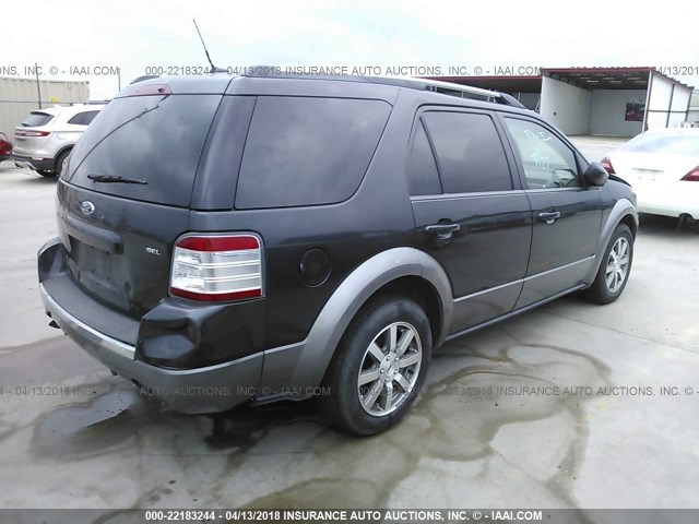 1FMDK02W68GA00872 - 2008 FORD TAURUS X SEL GRAY photo 4