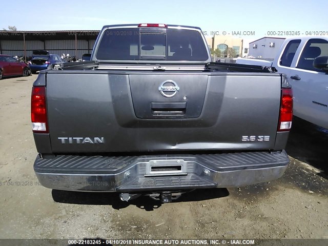 1N6AA06A24N514147 - 2004 NISSAN TITAN XE/SE/LE GRAY photo 6