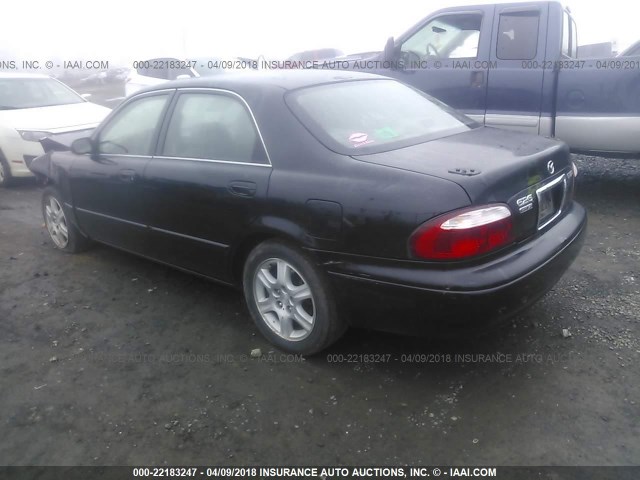 1YVGF22F1Y5150248 - 2000 MAZDA 626 ES/LX BLACK photo 3