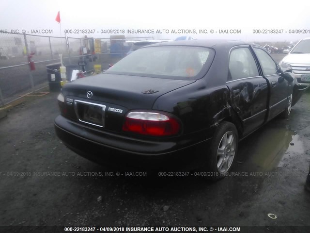 1YVGF22F1Y5150248 - 2000 MAZDA 626 ES/LX BLACK photo 4