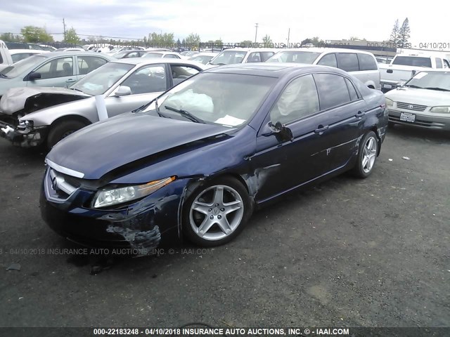 19UUA662X6A052444 - 2006 ACURA 3.2TL BLUE photo 2