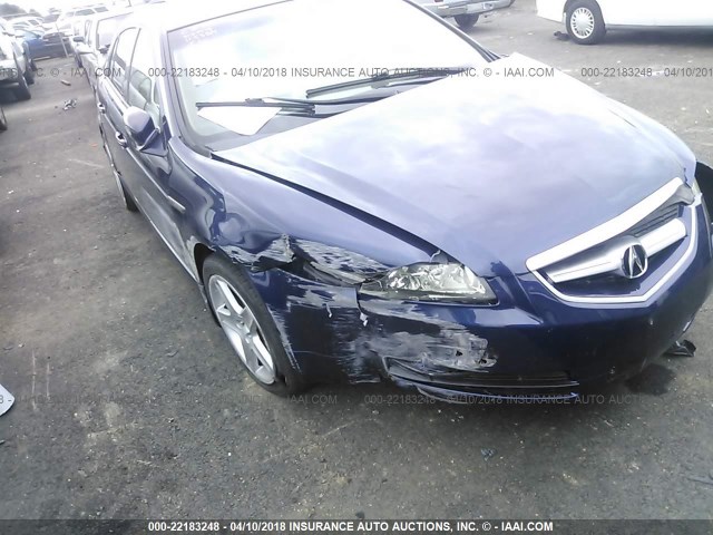 19UUA662X6A052444 - 2006 ACURA 3.2TL BLUE photo 6