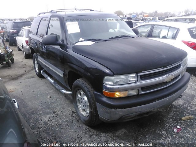 1GNEK13TX5J259485 - 2005 CHEVROLET TAHOE K1500 BLACK photo 1