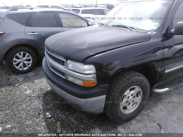 1GNEK13TX5J259485 - 2005 CHEVROLET TAHOE K1500 BLACK photo 6