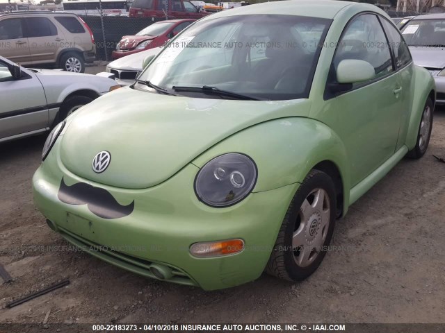 3VWBB61C2WM015262 - 1998 VOLKSWAGEN NEW BEETLE GREEN photo 2