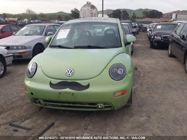 3VWBB61C2WM015262 - 1998 VOLKSWAGEN NEW BEETLE 绿色 照片 6